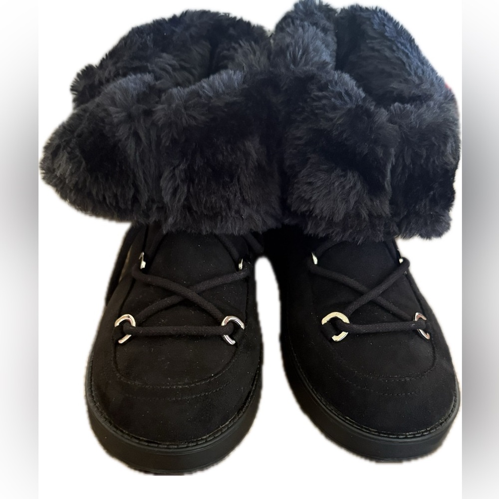 Guess Black Fur-Lined Boots